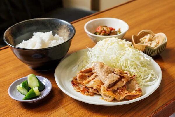 커피숍 나카무라의 대표 메뉴인 돼지고기 생강구이 정식. /난카이 제공 
